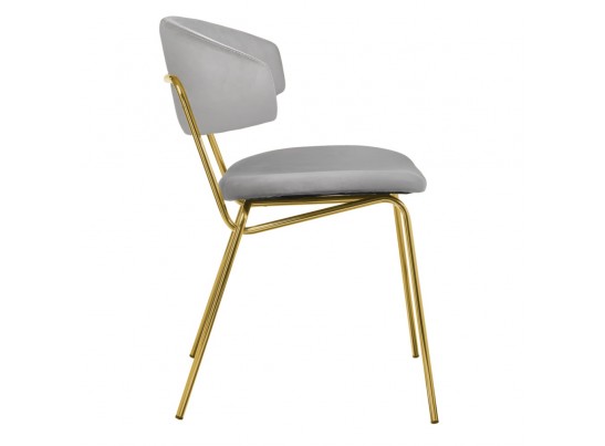 Стул Elle серый с золотыми ножками в Набережных Челнах