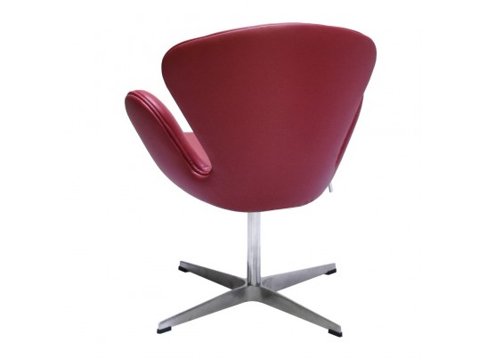 Кресло SWAN CHAIR красный, натуральная кожа в Набережных Челнах