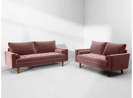 Диван Scott двухместный пыльно-розовый в Набережных Челнах Диван Scott двухместный пыльно-розовый в Набережных Челнах