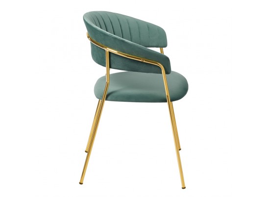 Комплект из 4-х стульев Turin мятный с золотыми ножками в Набережных Челнах