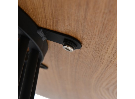 Стол Liverpool 110см, орех с чёрными ножками в Набережных Челнах