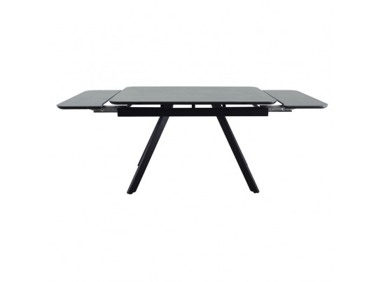 Стол Arthur раскладной 120-184x80x75см, керамогранит чёрный мрамор Greys Black, чёрный в Набережных Челнах