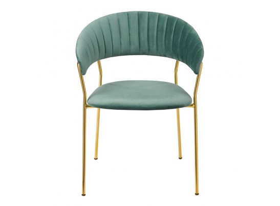 Комплект из 4-х стульев Turin мятный с золотыми ножками в Набережных Челнах