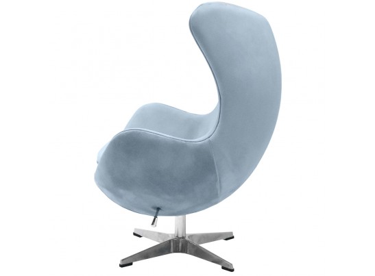 Кресло EGG CHAIR серый, искусственная замша в Набережных Челнах