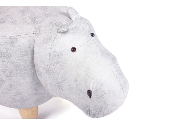 Пуф Бегемот светло-серый в Набережных Челнах