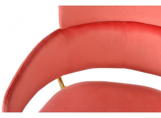 Стул Napoli коралловый с золотыми ножками в Набережных Челнах