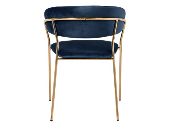 Стул Turin синий с золотыми ножками в Набережных Челнах