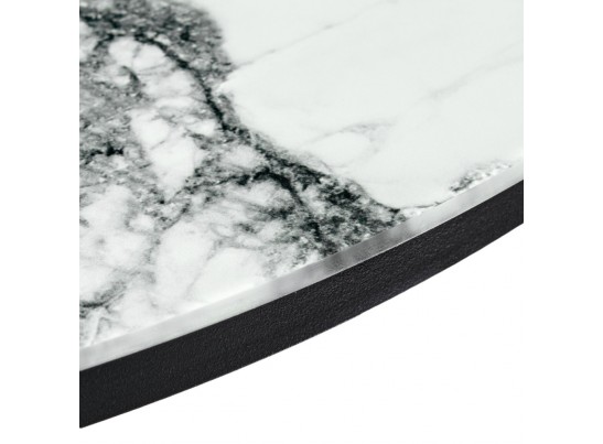 Набор кофейных столиков Tango белый мрамор с черными ножками в Набережных Челнах