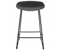 Стул полубарный Neo чёрный с чёрными ножками в Набережных Челнах