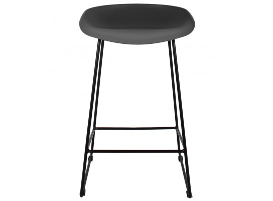 Стул полубарный Neo чёрный с чёрными ножками в Набережных Челнах