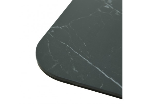 Стол Arthur раскладной 120-184x80x75см, керамогранит чёрный мрамор Greys Black, чёрный в Набережных Челнах