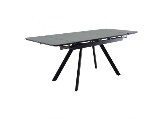 Стол Arthur раскладной 120-184x80x75см, керамогранит чёрный мрамор Greys Black, чёрный в Набережных Челнах