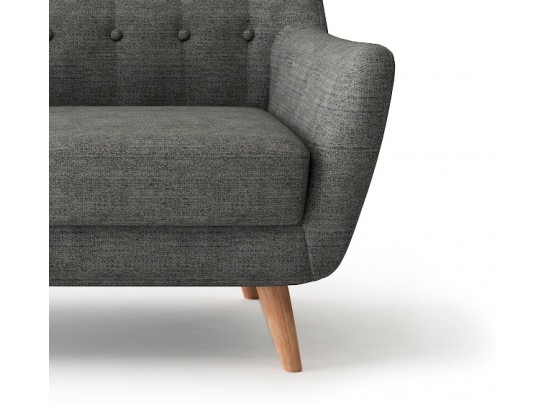 Диван Picasso двухместный темно-серый в Набережных Челнах