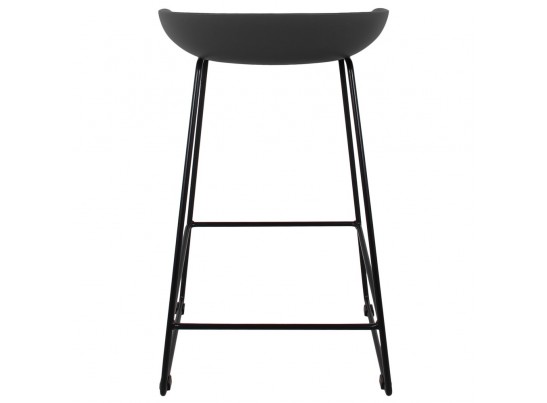 Стул полубарный Neo чёрный с чёрными ножками в Набережных Челнах