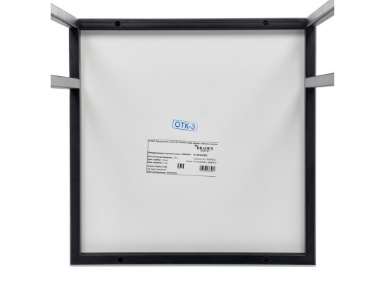 Придиванный столик Loft 35x35см, серый мрамор с чёрными ножками в Набережных Челнах