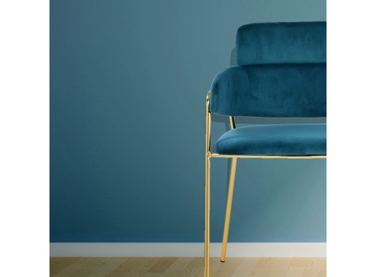Стул Napoli бирюзовый с золотыми ножками в Набережных Челнах