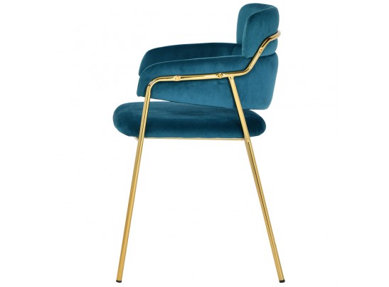 Стул Napoli бирюзовый с золотыми ножками в Набережных Челнах
