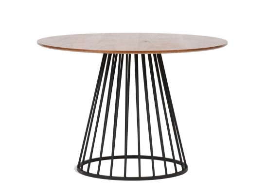 Стол Liverpool 110см, орех с чёрными ножками в Набережных Челнах