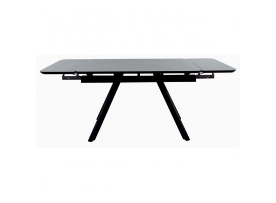 Стол Arthur раскладной 120-184x80x75см, керамогранит чёрный мрамор Greys Black, чёрный в Набережных Челнах