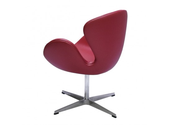 Кресло SWAN CHAIR красный, натуральная кожа в Набережных Челнах