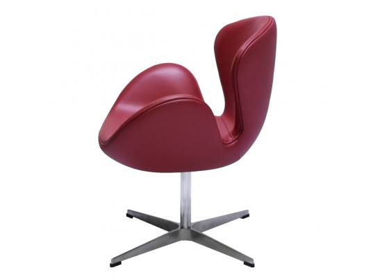 Кресло SWAN CHAIR красный, натуральная кожа в Набережных Челнах
