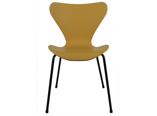 Стул Seven горчичный с чёрными ножками в Набережных Челнах