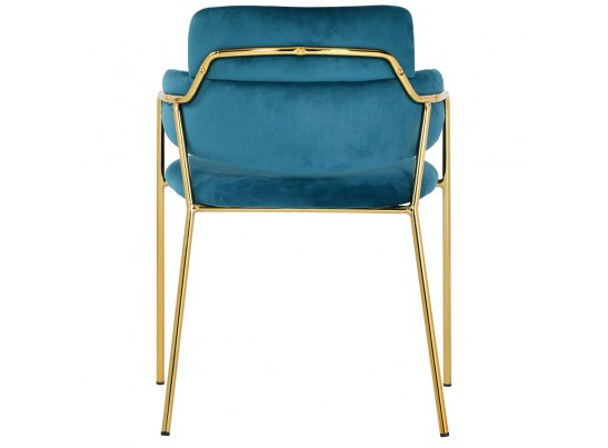 Стул Napoli бирюзовый с золотыми ножками в Набережных Челнах