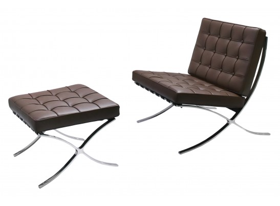 Кресло BARCELONA CHAIR коричневый в Набережных Челнах