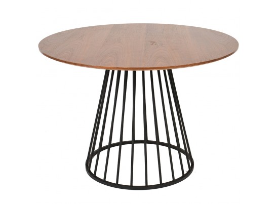 Стол Liverpool 110см, орех с чёрными ножками в Набережных Челнах