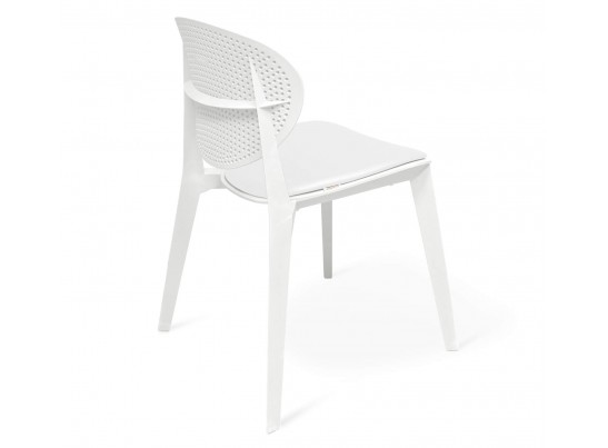 Стул Luna с мягким сиденьем белый в Набережных Челнах