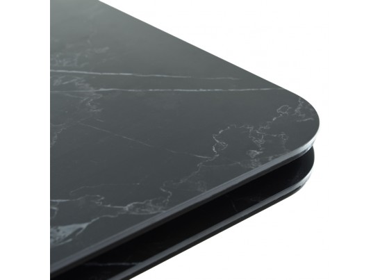 Стол Arthur раскладной 120-184x80x75см, керамогранит чёрный мрамор Greys Black, чёрный в Набережных Челнах
