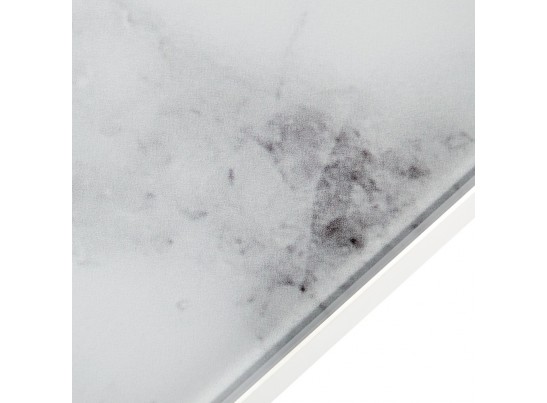 Стол Areal раскладной 140-180х80х75 белый мрамор с белыми ножками в Набережных Челнах