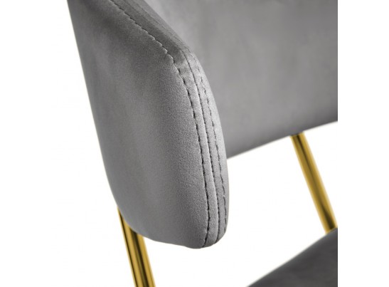 Стул Elle серый с золотыми ножками в Набережных Челнах