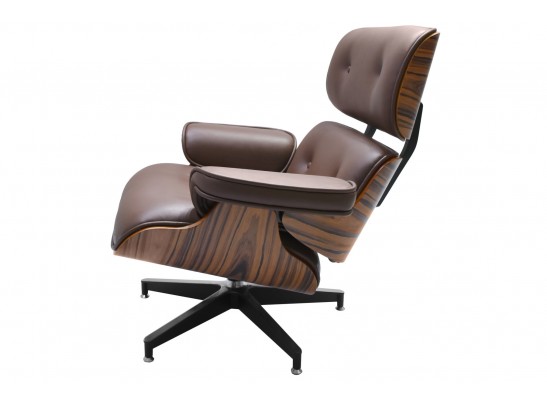 Кресло EAMES LOUNGE CHAIR коричневый в Набережных Челнах