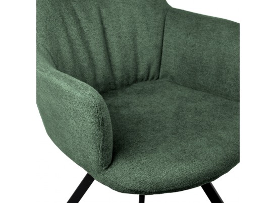 Комплект из 2-х стульев Grant зелёный шенилл на поворотном механизме в Набережных Челнах