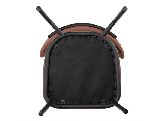 Стул Lucas 2 терракотовый шенилл с чёрными ножками в Набережных Челнах