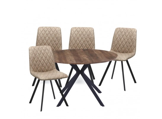 Стол Ralf диам.120см, орех в Набережных Челнах