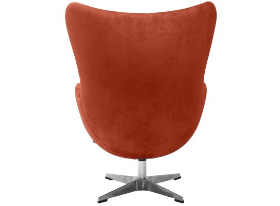 Кресло EGG CHAIR терракотовый, искусственная замша в Набережных Челнах