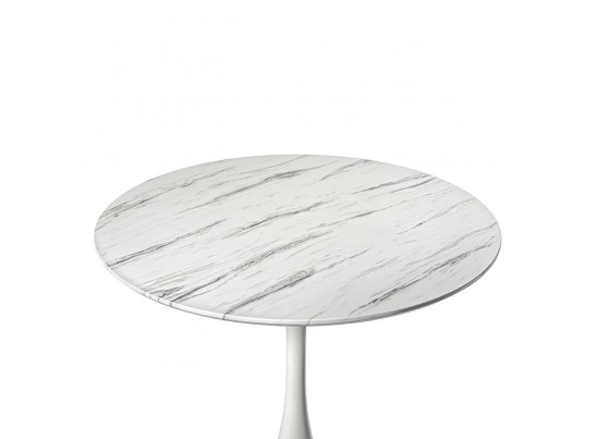 Стол Tulip белый мрамор, 90см в Набережных Челнах