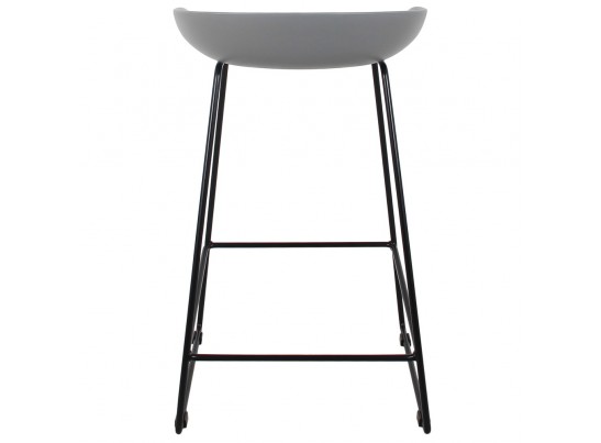Стул полубарный Neo серый с чёрными ножками в Набережных Челнах