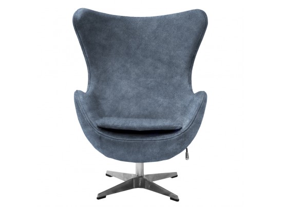Кресло EGG STYLE CHAIR тёмно-серый, искусственная замша в Набережных Челнах