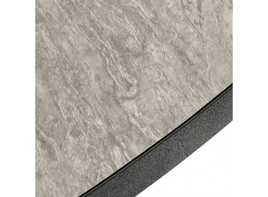 Стол Rudolf круглый раскладной 90-120x90x75см, Бетон слюда, чёрный в Набережных Челнах