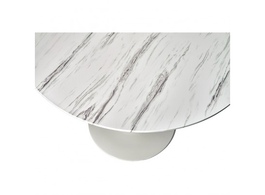 Стол Tulip белый мрамор, 90см в Набережных Челнах