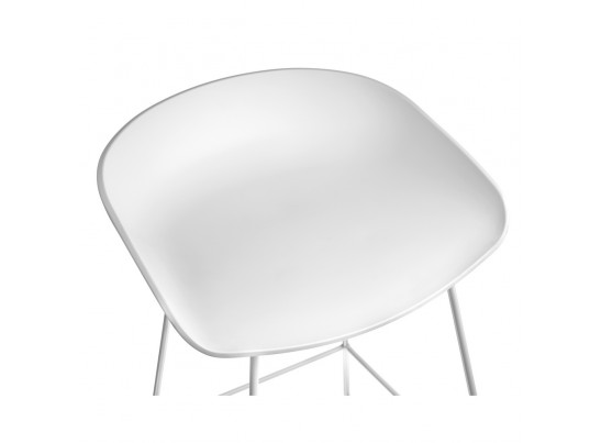 Стул барный Neo белый с белыми ножками в Набережных Челнах