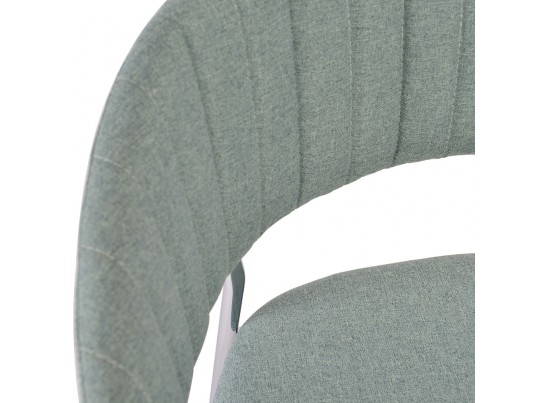 Стул Turin светло-зеленая рогожка с хромированными ножками в Набережных Челнах