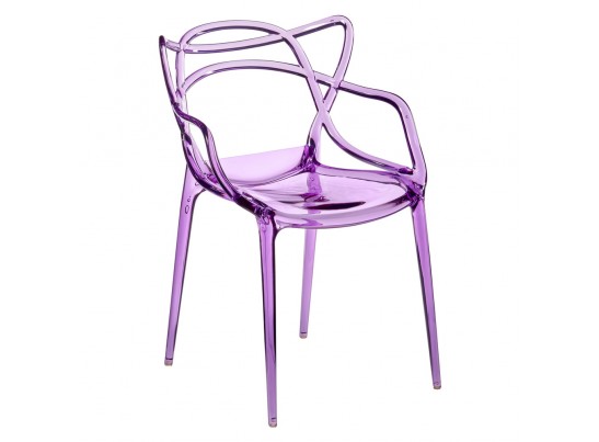 Комплект из 2-х стульев Masters прозрачный сиреневый в Набережных Челнах