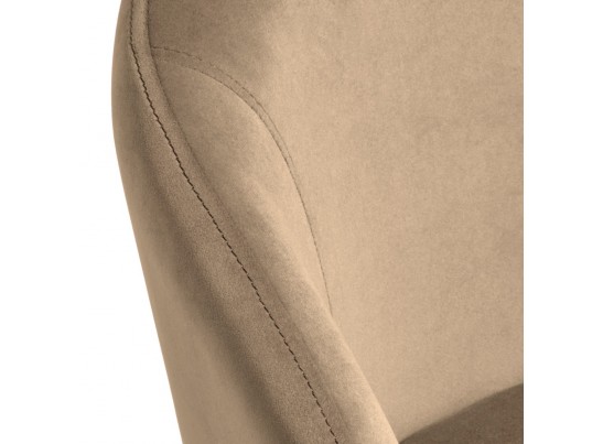 Стул-полукресло Emil бежевый с золотыми ножками в Набережных Челнах