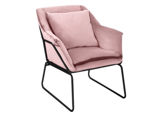 Комплект кресло ALEX и оттоманка ALEX пудровый в Набережных Челнах