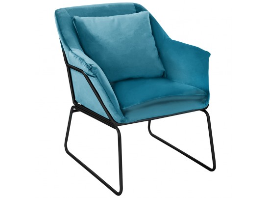 Комплект кресло ALEX и оттоманка ALEX бирюзовый в Набережных Челнах