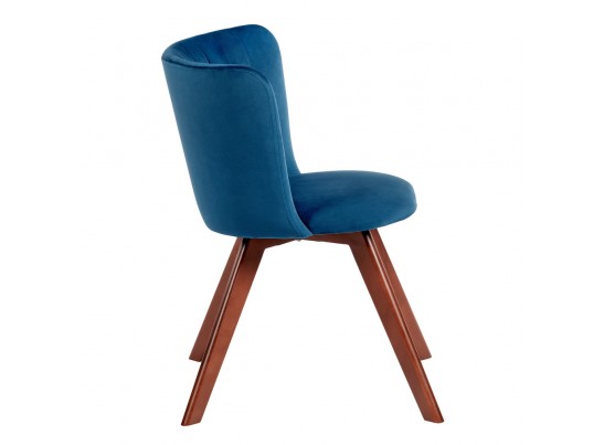 Стул Bella синий, темный орех в Набережных Челнах